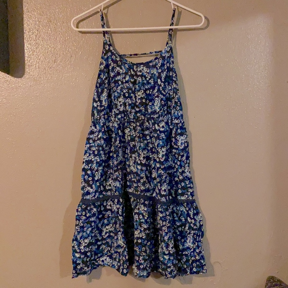 Blue Floral Sun Dress